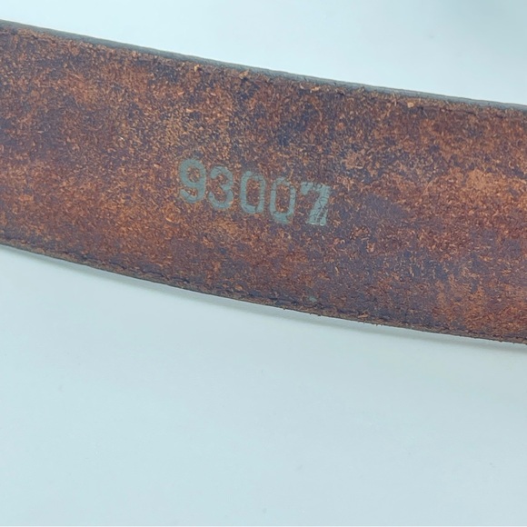 Vintage 1991 Brighton Leather Concho Braided Belt Men’s Women’s Unisex 42 - Picture 8 of 12